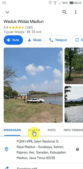 Screenshot 20220929 065347 Cara Menambahkan Review Tempat di Aplikasi Google Maps 3 Screenshot 20220929 065347