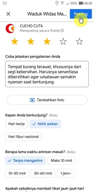 Screenshot 20220929 065806 Cara Menambahkan Review Tempat di Aplikasi Google Maps 6 Screenshot 20220929 065806