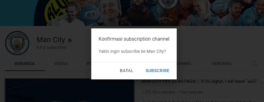 hasil pop up subscribe Cara Buat Pop-up Subscribe YouTube Kurang dari 1 Menit 2 hasil pop up subscribe
