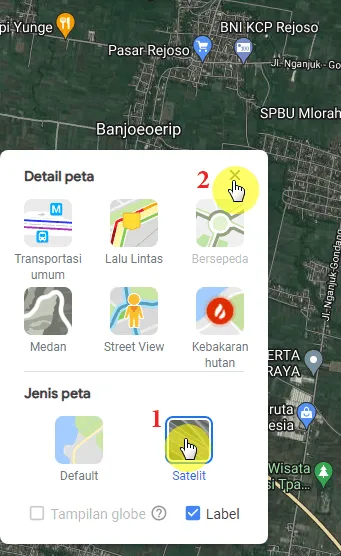 Cara Mengukur Jarak di Google Maps dengan Mudah 14 tutup satelit Cara Mengukur Jarak di Google Maps dengan Mudah 12 tutup satelit