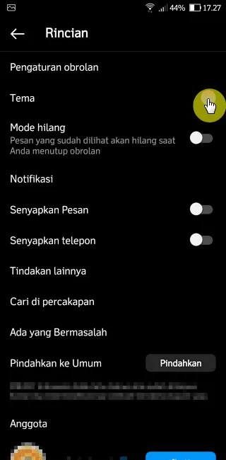 Screenshot 20221005 172717 Cara Ubah Tema DM Instagram Agar Tidak Membosankan 6 Screenshot 20221005 172717