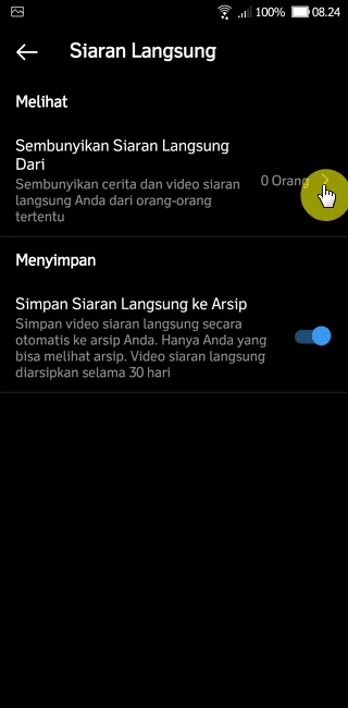 Screenshot 20221015 082426 Cara Sembunyikan Live Instagram dari Pengguna Tertentu 4 Screenshot 20221015 082426