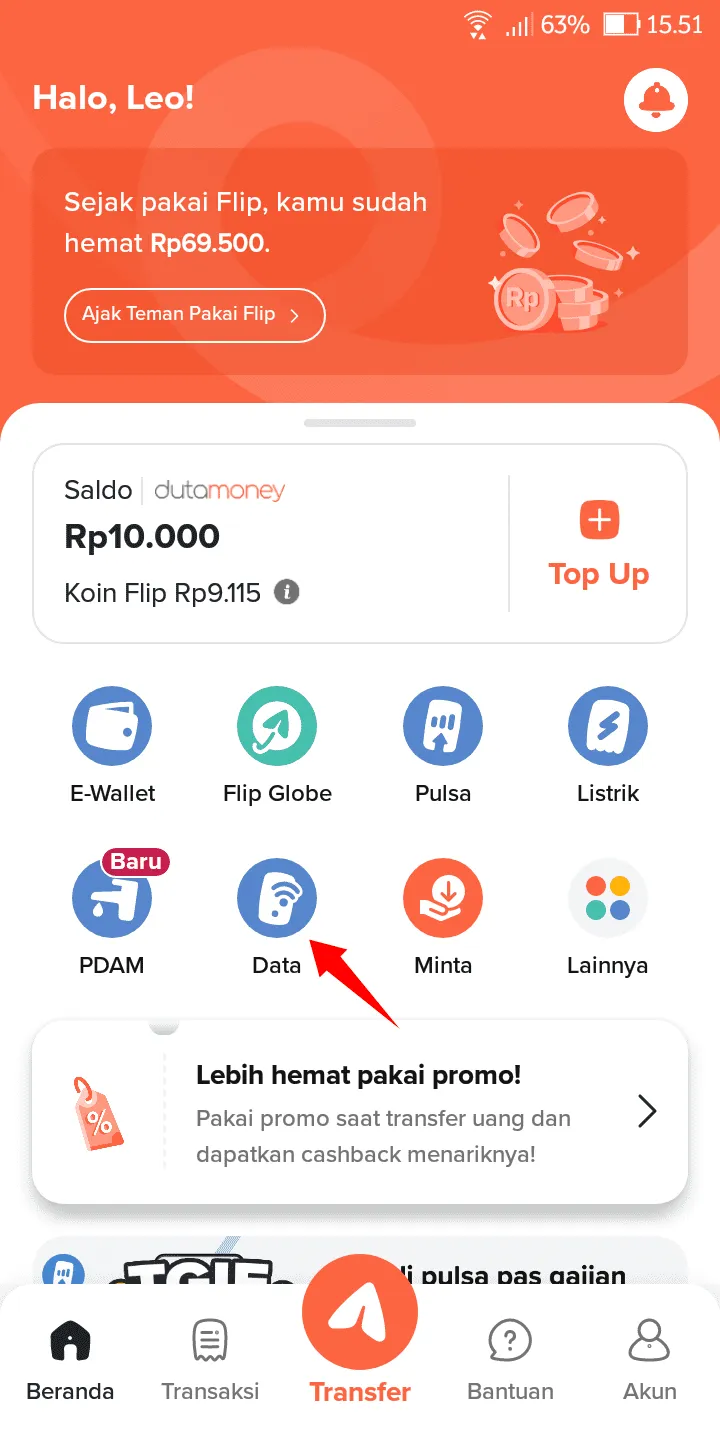 iMarkup 20230123 161834 Cara Mudah Beli Paket Data dari Berbagai Provider di Flip 1 iMarkup 20230123 161834