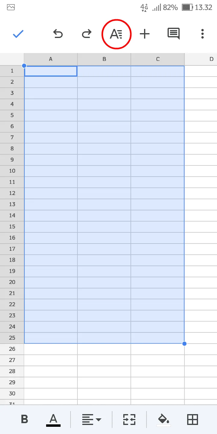 Cara Ganti Font Teks di Aplikasi Google Spreadsheet 7 iMarkup 20230220 154707 Cara Ganti Font Teks di Aplikasi Google Spreadsheet 5 iMarkup 20230220 154707