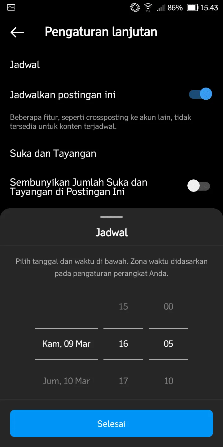 Cara Menjadwalkan Konten Instagram Tanpa Aplikasi Tambahan 10 Screenshot 20230309 154329 Cara Menjadwalkan Konten Instagram Tanpa Aplikasi Tambahan 8 Screenshot 20230309 154329