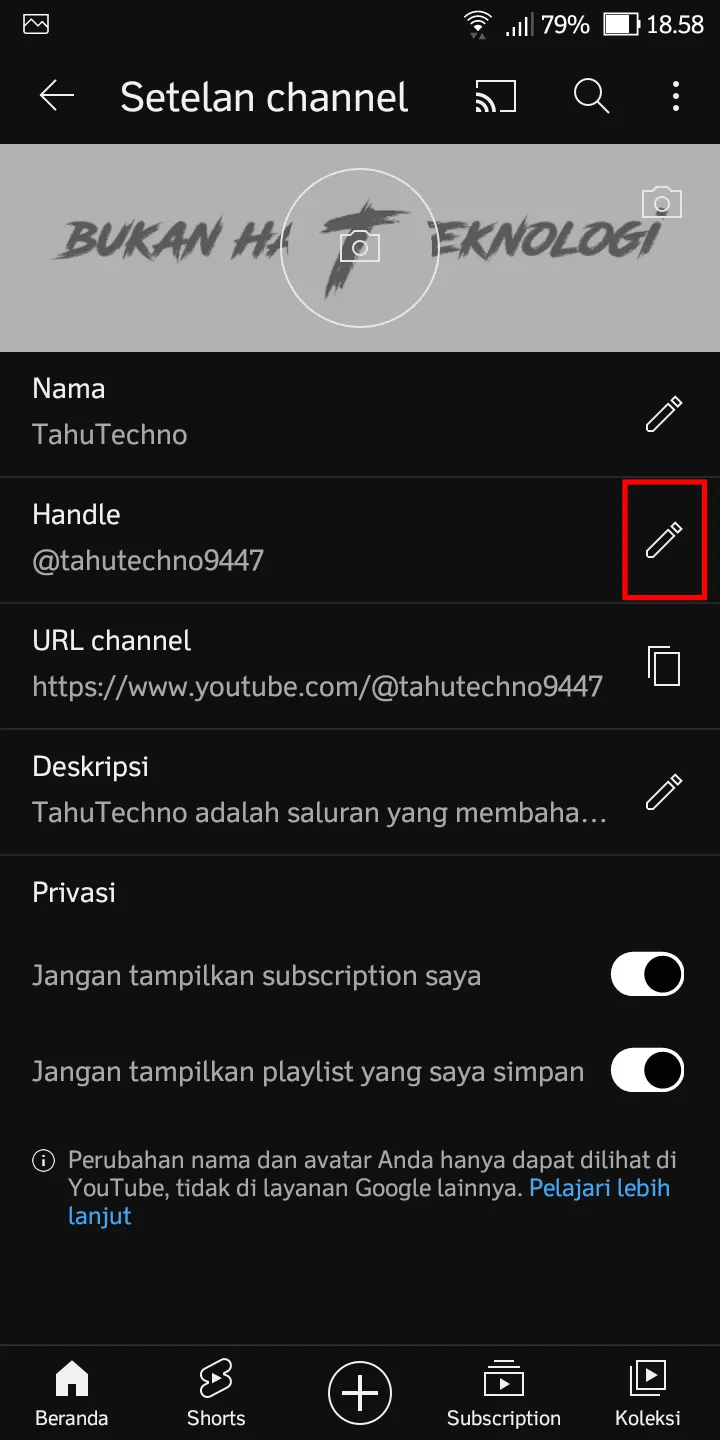 iMarkup 20230309 201841 Cara Ubah Username Channel YouTube Langsung dari Aplikasi 4 iMarkup 20230309 201841
