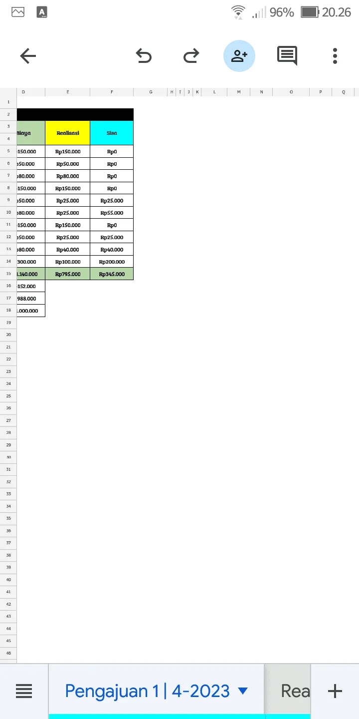 Screenshot 20230408 202613 Cara Geser Tab Sheet di Aplikasi Google Spreadsheet 4 Screenshot 20230408 202613