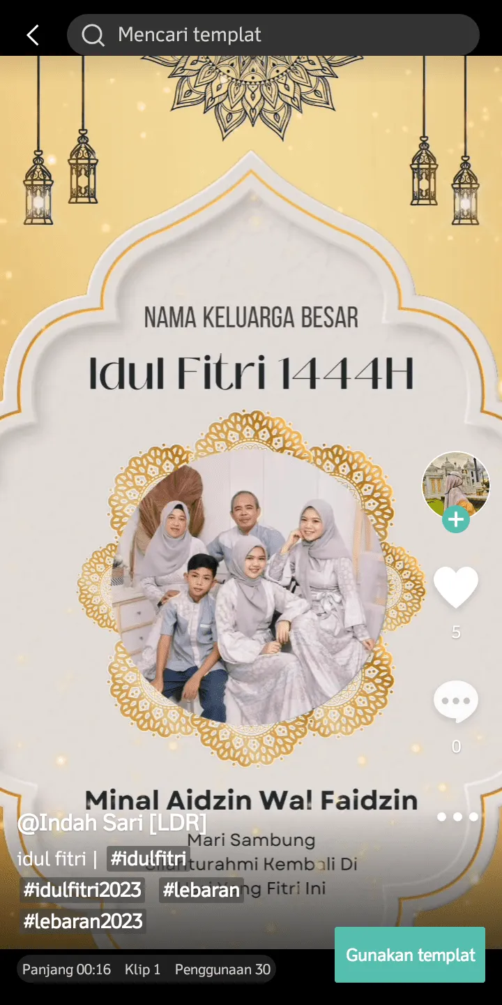Cara Buat Video Selamat Idul Fitri dari Template CapCut 6 Screenshot 20230416 093451 Cara Buat Video Selamat Idul Fitri dari Template CapCut 4 Screenshot 20230416 093451