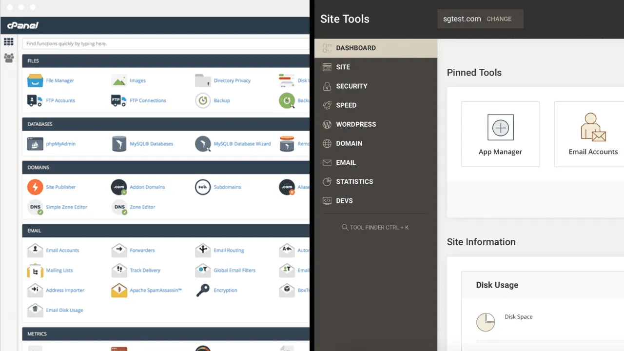 5 Kelebihan Hosting WordPress Dibanding Shared Hosting 3 cpanel vs site tools 5 Kelebihan Hosting WordPress Dibanding Shared Hosting 3 cpanel vs site tools