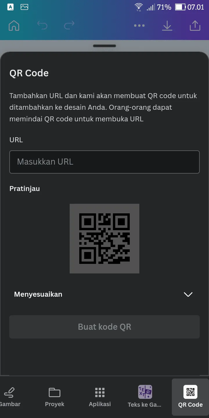 Screenshot 20230501 070131 Cara Buat Kode QR di Aplikasi Canva dengan Cepat 6 Screenshot 20230501 070131