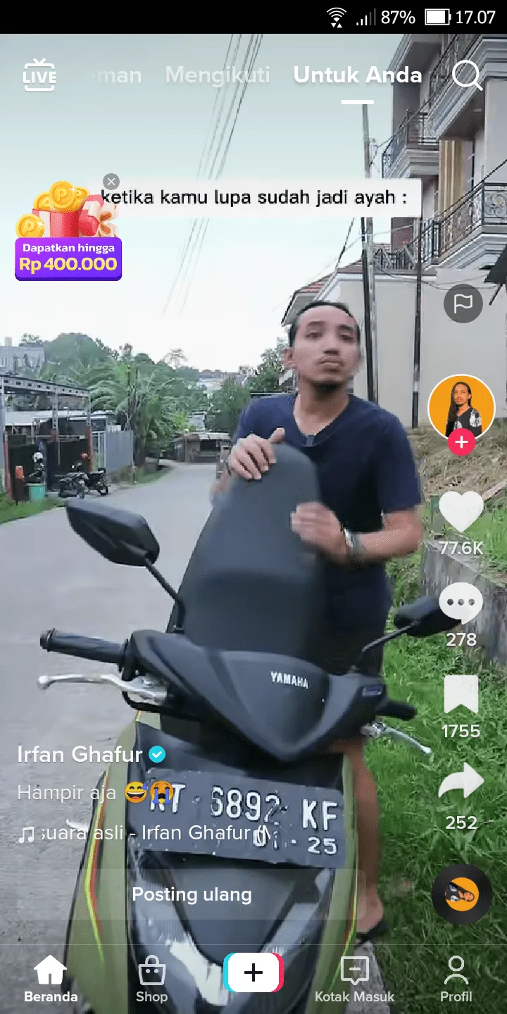 Screenshot 20230511 170733 Cara Buat Sampul Video di TikTok Tanpa Aplikasi Tambahan 1 Screenshot 20230511 170733