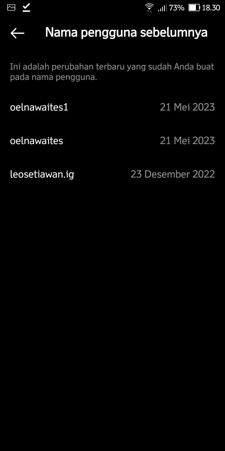 Screenshot 20230522 183045 Cara Mengetahui Jumlah Pergantian Username Akun Instagram 8 Screenshot 20230522 183045