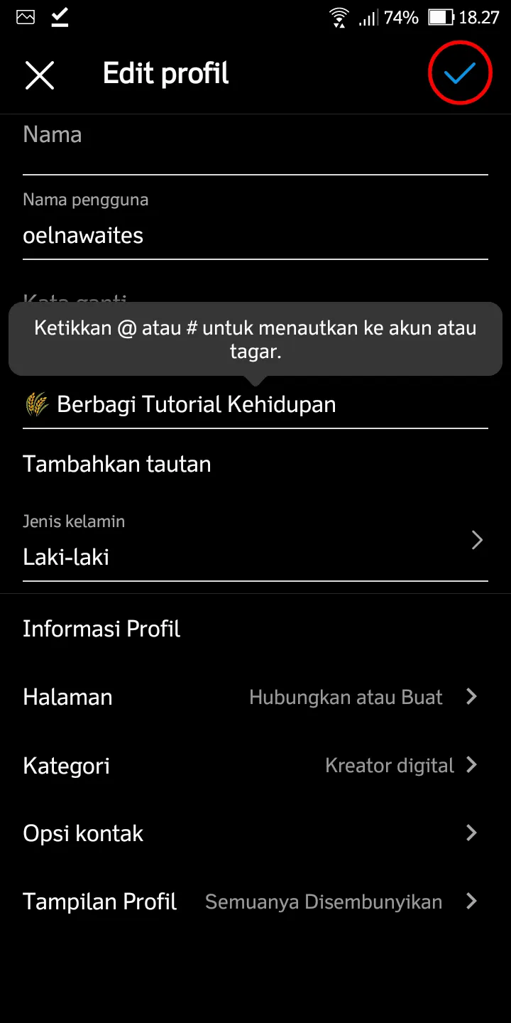 Cara Mudah Sembunyikan Label Kategori Instagram Kamu 9 iMarkup 20230522 185219 Cara Mudah Sembunyikan Label Kategori Instagram Kamu 7 iMarkup 20230522 185219