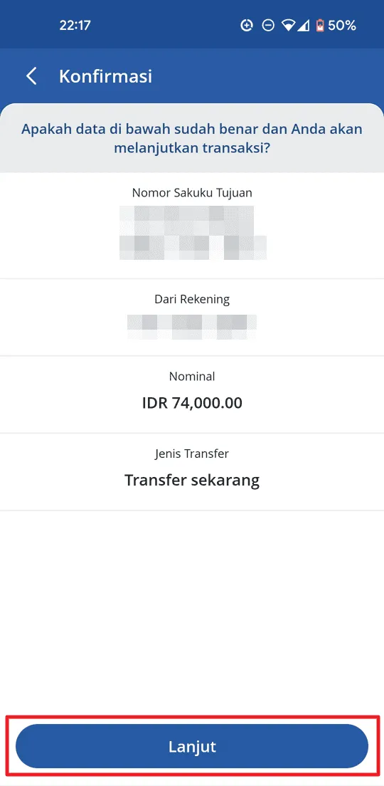 Screenshot 20230711 221715 Cara Transfer Saldo ke BCA Sakuku via myBCA 6 Screenshot 20230711 221715