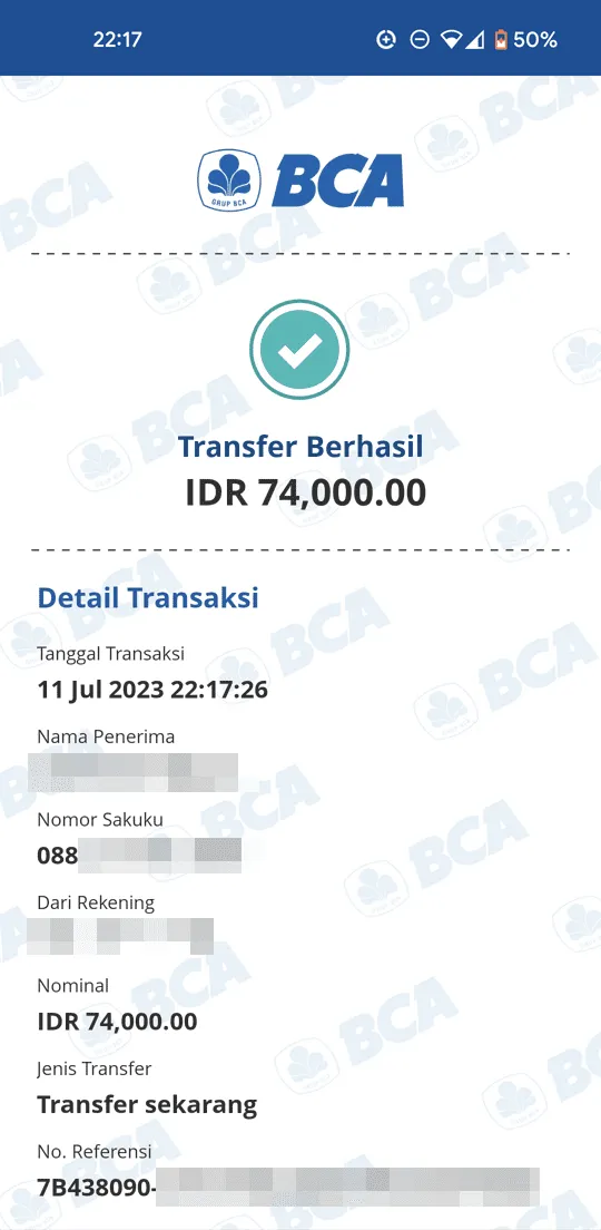 Screenshot 20230711 221734 Cara Transfer Saldo ke BCA Sakuku via myBCA 8 Screenshot 20230711 221734