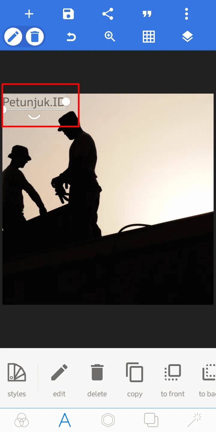 Cara Membuat Teks di Belakang Objek Foto dengan PixelLab 22 iMarkup 20230722 053956 Cara Membuat Teks di Belakang Objek Foto dengan PixelLab 20 iMarkup 20230722 053956