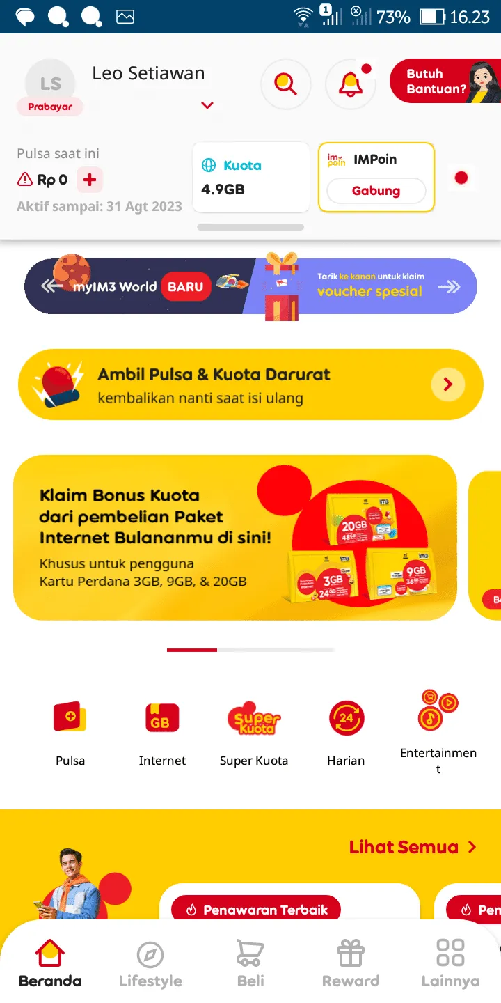iMarkup 20230801 182014 Cara Mudah Beli Paket Internet Murah di Aplikasi MyIM3 14 iMarkup 20230801 182014