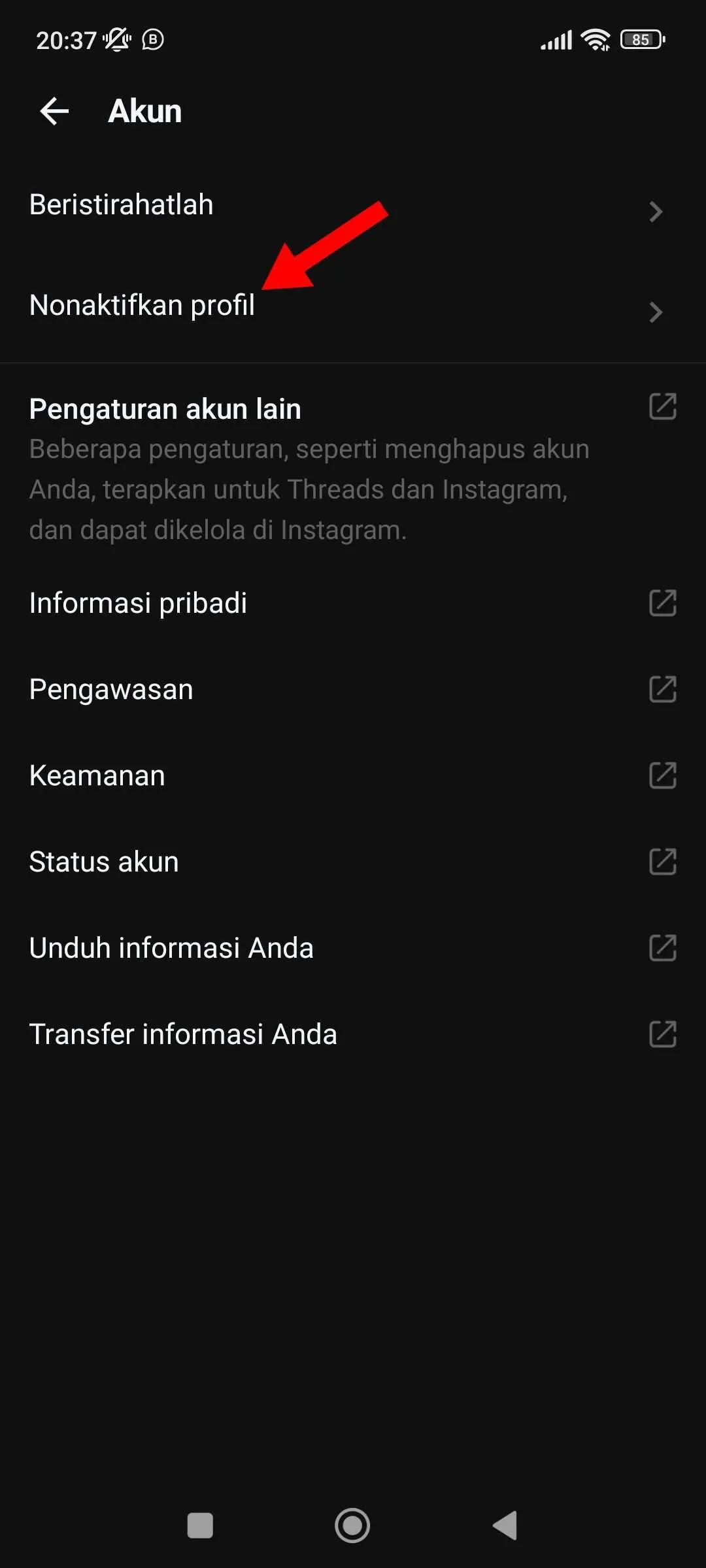 Cara Nonaktifkan Akun Threads Kamu dengan Mudah 6 iMarkup 20230803 204212 Cara Nonaktifkan Akun Threads Kamu dengan Mudah 4 iMarkup 20230803 204212