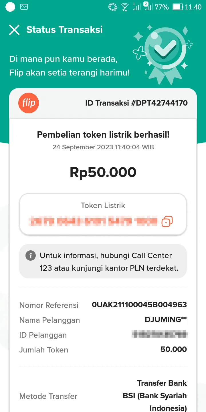 Screenshot 20230924 114023 Cara Mudah Beli Token Listrik PLN Lewat Aplikasi Flip 10 Screenshot 20230924 114023