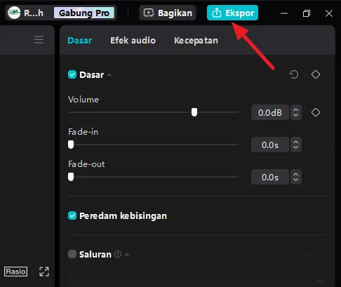 2023 10 07 21 21 033 Cara Mudah Kurangi Noise Audio di CapCut Desktop 6 2023 10 07 21 21 033