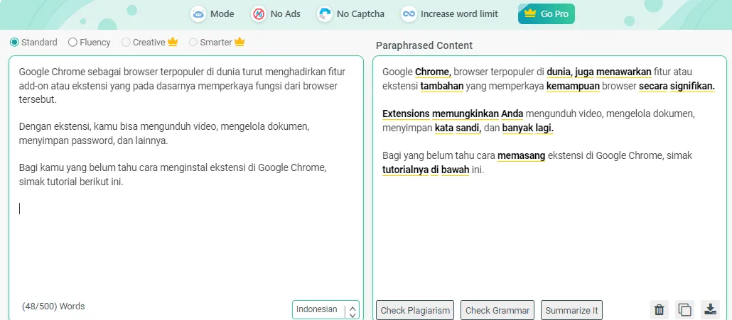Alat Paraphrasing Terbaik untuk Blogger yang Ingin Menulis Lebih Kreatif 4 Parafrase oleh PrepostSEO Alat Paraphrasing Terbaik untuk Blogger yang Ingin Menulis Lebih Kreatif 4 Parafrase oleh PrepostSEO