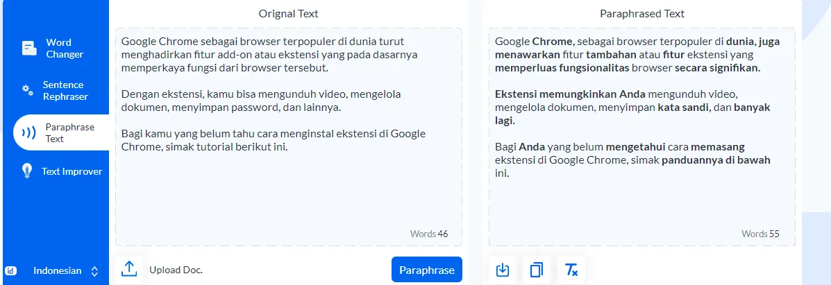 Alat Paraphrasing Terbaik untuk Blogger yang Ingin Menulis Lebih Kreatif 3 Paraphrase Alat Paraphrasing Terbaik untuk Blogger yang Ingin Menulis Lebih Kreatif 3 Paraphrase