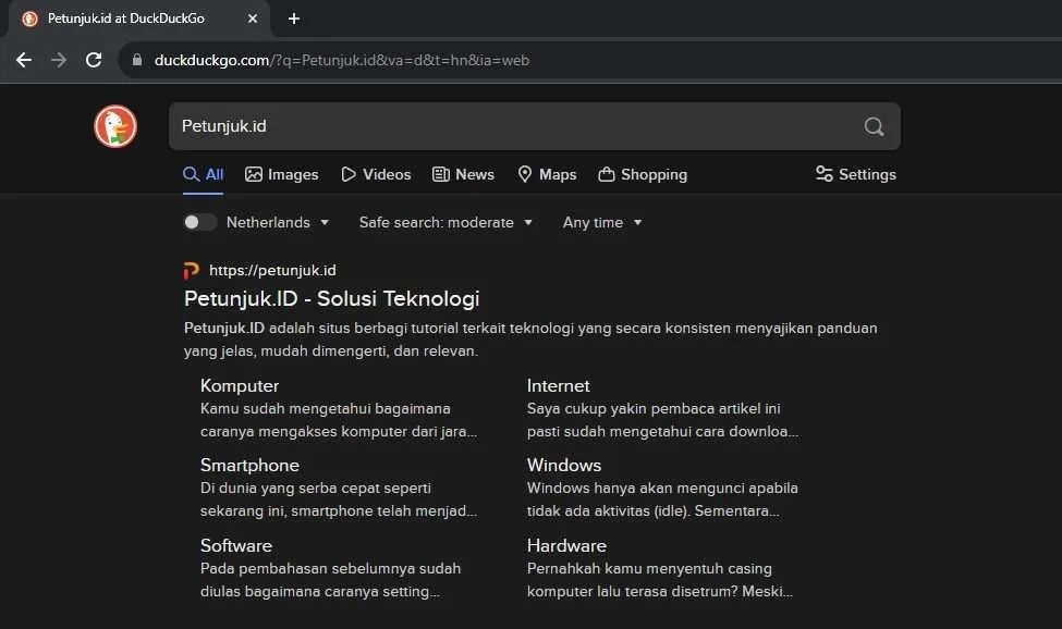 DuckDuckGo 5 Cara Aman Browsing di Internet Secara Anonim 7 DuckDuckGo