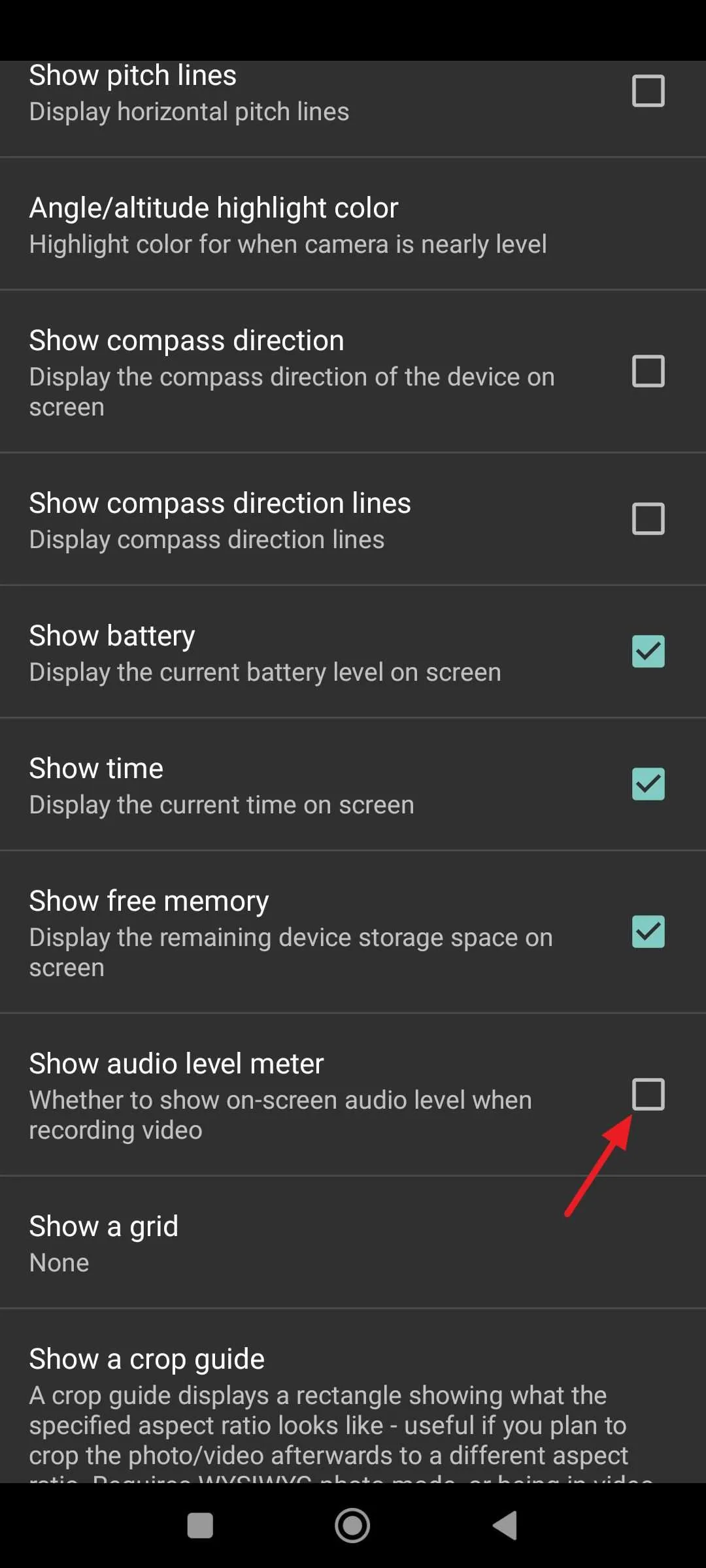 Screenshot 2023 10 31 23 44 37 553 net.sourceforge.opencamera Cara Menampilkan Audio Level Meter di Aplikasi Open Camera 3 Screenshot 2023 10 31 23 44 37 553 net.sourceforge.opencamera