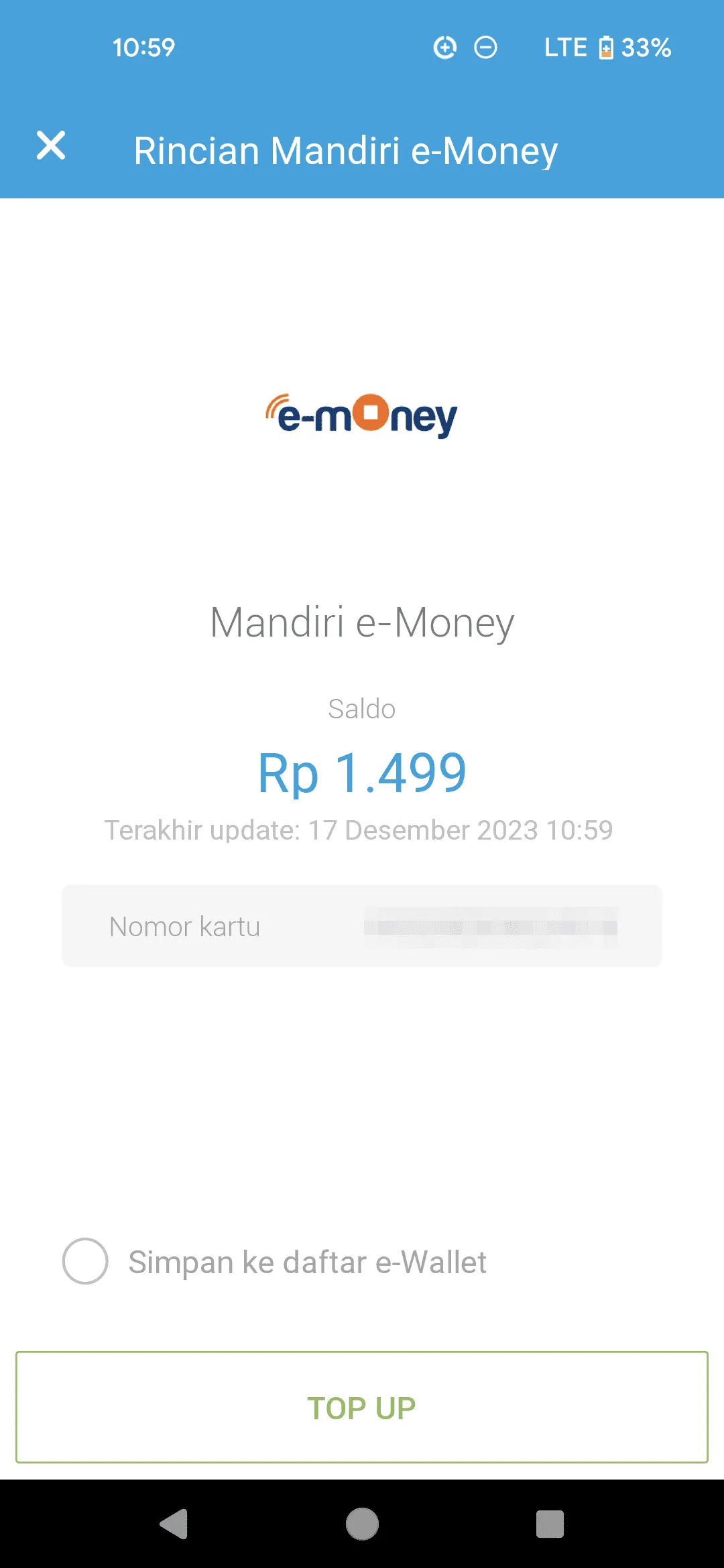 Screenshot 20231217 105914 Cara Cek Saldo e-money Pakai NFC di Aplikasi Jenius 6 Screenshot 20231217 105914