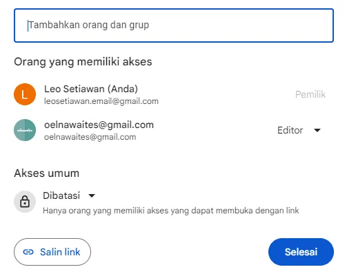 Cara Transfer Kepemilikan Data di Google Spreadsheet 17 sss15 Cara Transfer Kepemilikan Data di Google Spreadsheet 15 sss15