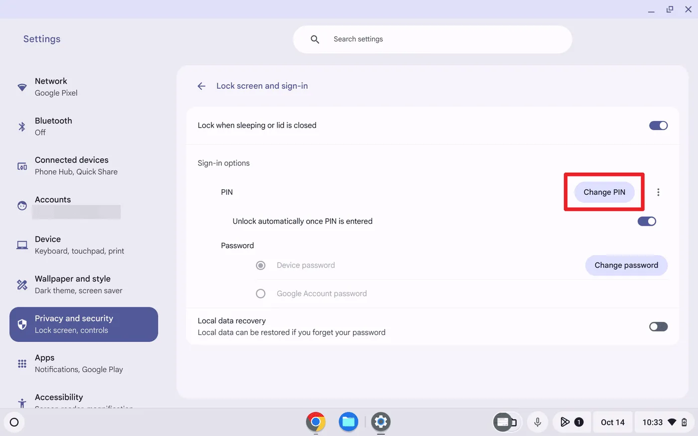 Langkah langkah Mengganti PIN Cara Ganti Kode PIN 6 Digit di Chromebook 3 Langkah langkah Mengganti PIN
