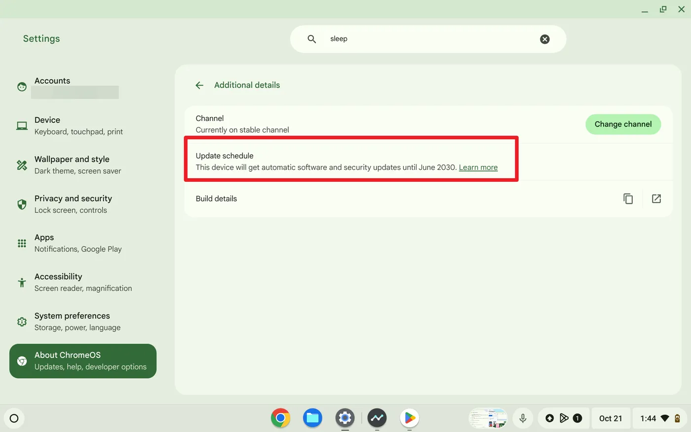 Screenshot 2024 10 21 1.44.04 PM Cara Mudah Mengecek Versi Chromebook dan Jadwal Update Terakhir 3 Screenshot 2024 10 21 1.44.04 PM