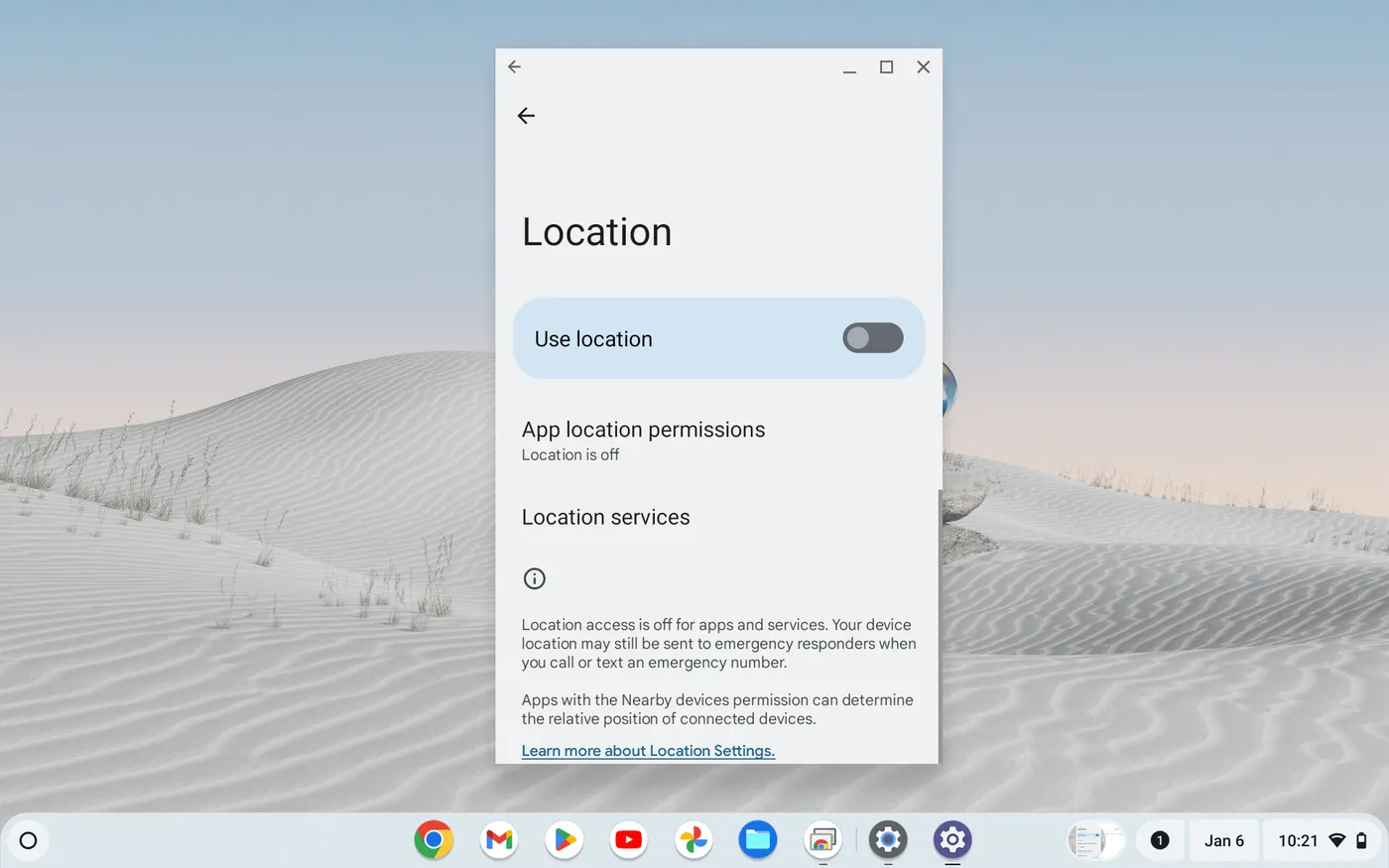 Cara Menyalakan dan Mematikan Layanan Lokasi di Chromebook 4 Screenshot 2025 01 06 10.21.21 PM Cara Menyalakan dan Mematikan Layanan Lokasi di Chromebook 4 Screenshot 2025 01 06 10.21.21 PM