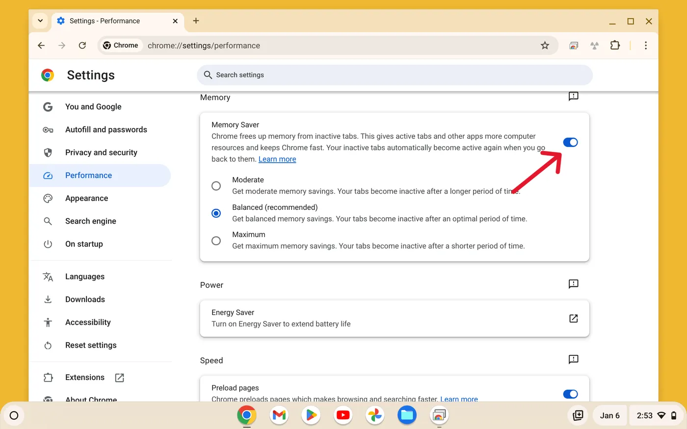 Screenshot 2025 01 06 2.53.59 PM Cara Mengaktifkan Memory dan Energy Saver di Chromebook 3 Screenshot 2025 01 06 2.53.59 PM