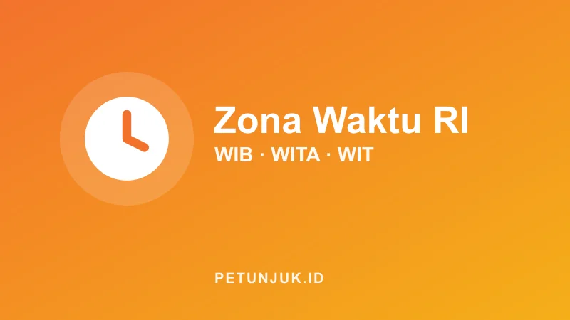 Konversi Zona Waktu WIB, WITA, WIT