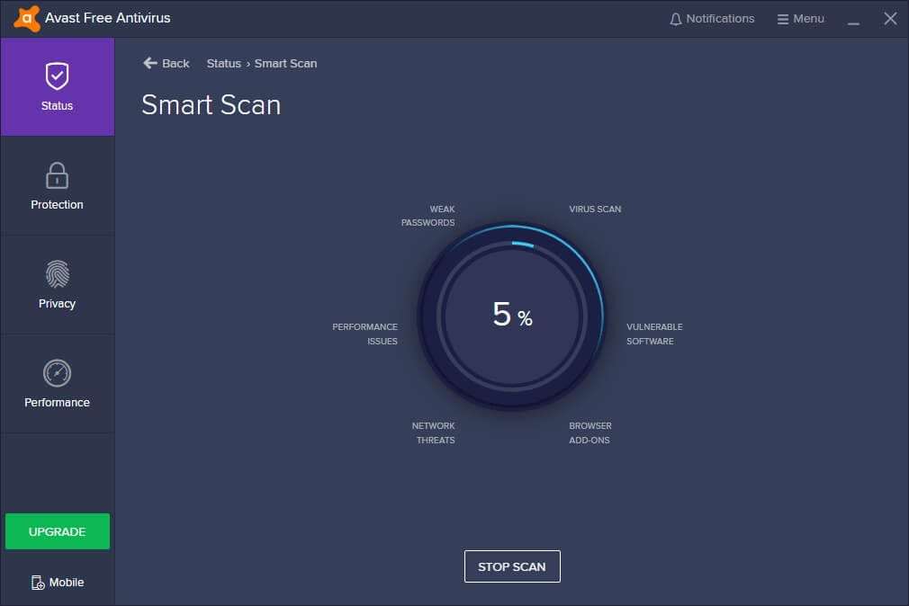 avast service high cpu windows 10