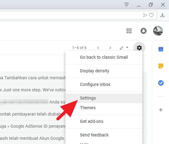 Cara Membuat Gmail Bahasa Indonesia