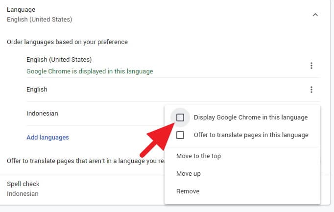 Cara Membuat Google Chrome Bahasa Indonesia