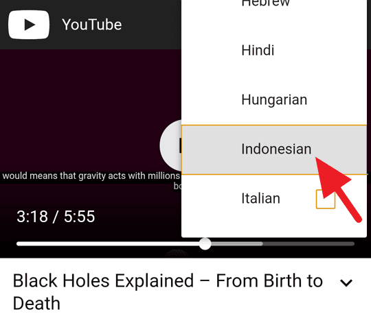 Subtitle Indonesia Youtube