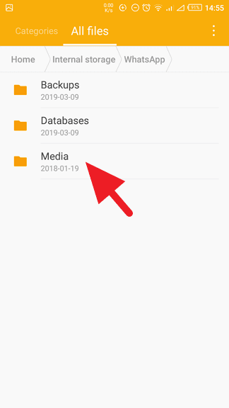 Lokasi Penyimpanan Media WhatsApp 3 3 Cara Mengakses Lokasi Penyimpanan Media WhatsApp Android 4 Lokasi Penyimpanan Media WhatsApp 3