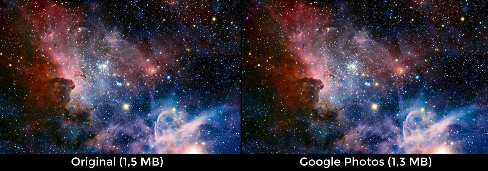 Perbandingan Kualitas Gambar Google Photos