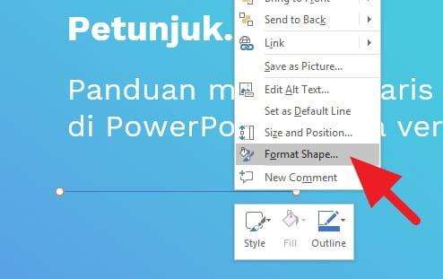 Garis Titik PowerPoint 4 Cara Membuat Garis Titik-titik di PowerPoint 4 Garis Titik PowerPoint 4