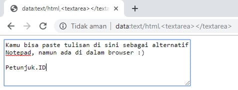 Notepad Browser