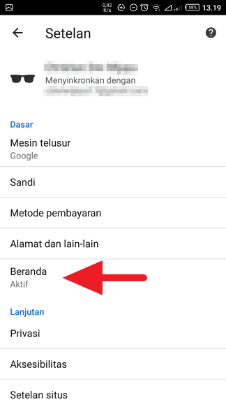 Chrome Android Beranda 5 Cara Membuat Chrome Mengunjungi Website Tertentu Saat Dibuka 11 Chrome Android Beranda 5