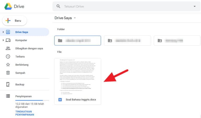 Cara Buka File DOCX di Google Drive & Mengeditnya