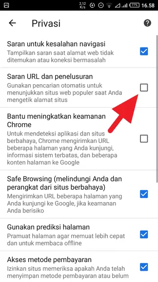Mematikan Saran Penelusuran Chrome Android 3 2 Cara Membersihkan Saran Pencarian di Chrome 14 Mematikan Saran Penelusuran Chrome Android 3