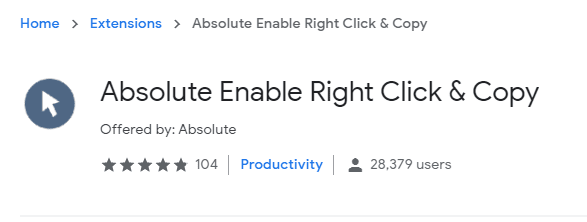 Absolute Enable Right Click Copy 5 Cara Mengatasi Website yang Tidak Bisa Copy-Paste 3 Absolute Enable Right Click Copy