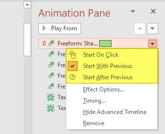 Jenis trigger animasi 5 Cara Mengatasi Animasi PowerPoint Tidak Jalan 4 Jenis trigger animasi