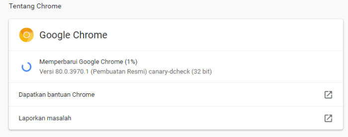 memperbarui Chrome 6 Cara Mempercepat Download di Chrome PC Hingga 35% 9 memperbarui Chrome