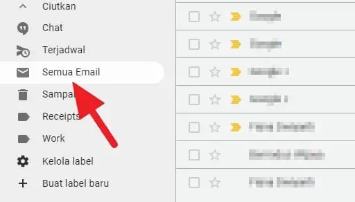 semua email gmail Cara Mencari Email yang Diarsipkan di Gmail PC 4 semua email gmail